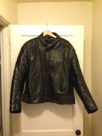 Classic Frank Thomas Black Leather Jacket