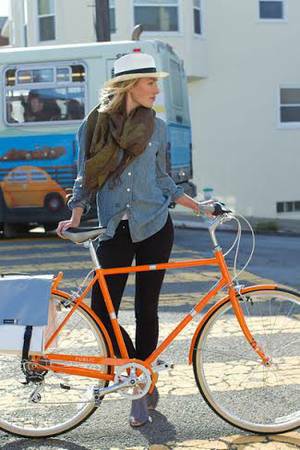 Classy Fashionable Urbanhip Model for Peace Bicycles Shoot (Sherman Oaks)