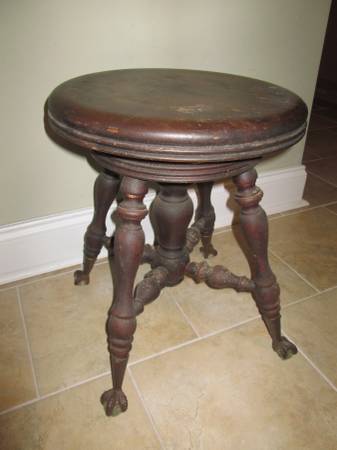 Claw Foot Piano Stool