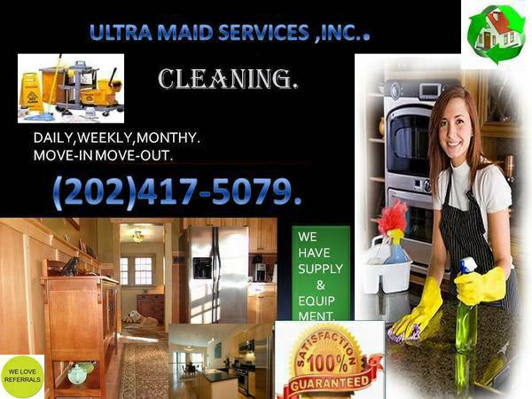 (CLEANING SERVICES.)LETS END THE STRESS AND MESS