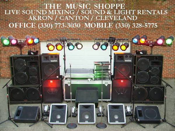 Cleveland Sound System, PA, Event Lighting, AV, Karaoke Rentals (Northeast Ohio)