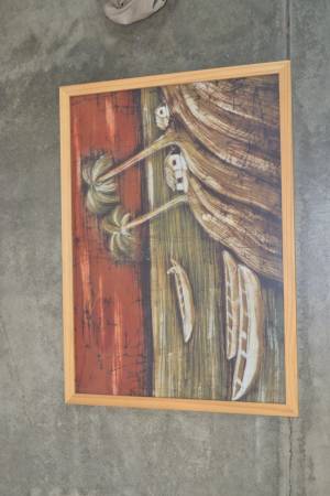 Cloth Painting with wooden frame