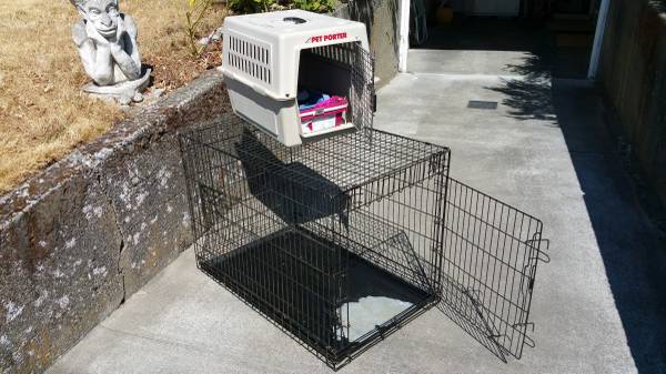 Collapsible animal crate amp animal carrier