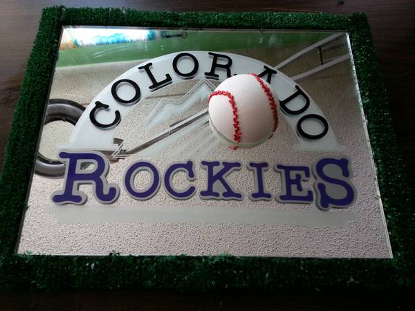 Colorado Rockies Etched mirror