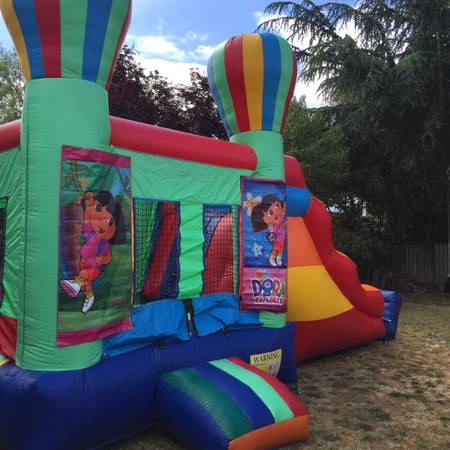 Combo jumpers with slide and basketball hoop (san jose south)