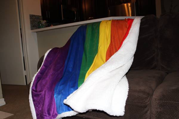 Comfy amp Fluffy Sherpa Rainbow Blankets