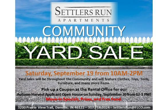 Community Yard Sale and Open House (Avon, Danville, Plainfield, Brownsburg)