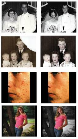 Complete photo restoration affordable rates (Midtown KCMO)