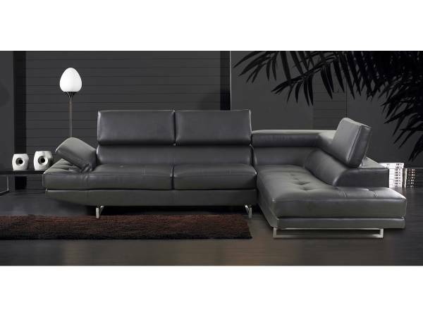 CONTEMPORARY SECTIONAL SOFA WITH FOLDING HEADREST