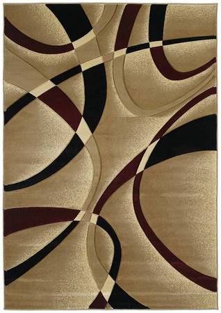 Contours LaChic Burgundy Area Rug