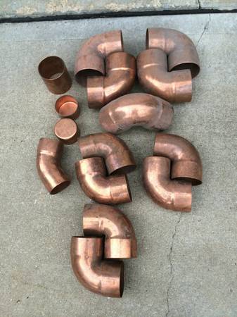 copper 90 elbows fittings
