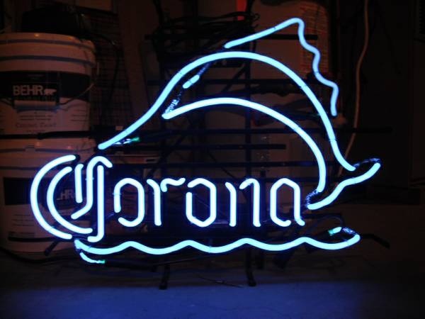 CORONA SWORD FISH NEON BEER SIGN