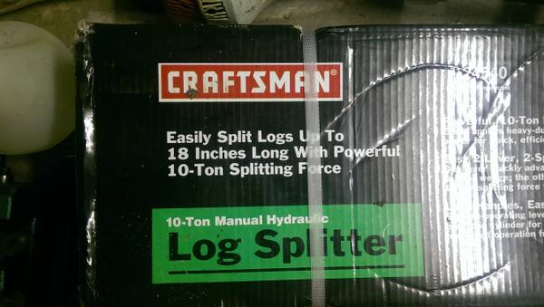 Craftsman 10 ton log splitter