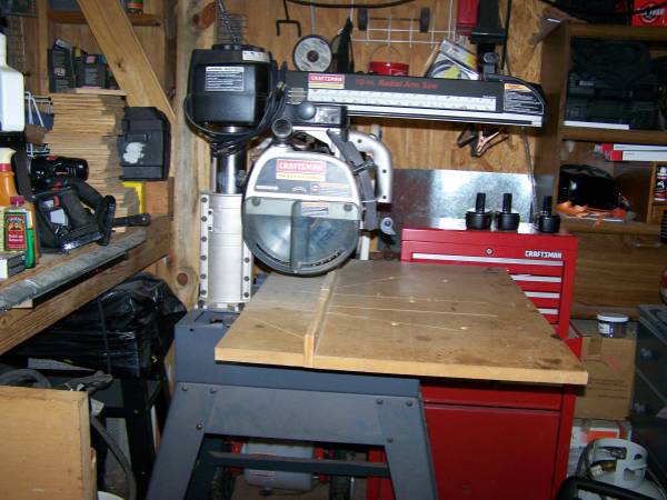 Craftsman Professional 10 Radial Arm Saw with table and stand (Waverly Hall, Ga.)