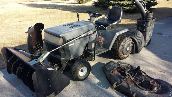 Craftsman riding mowersnow blower