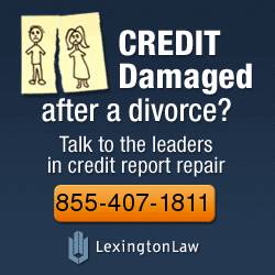 CREDIT DAMAGED AFTER DIVORCE (DCNATIONWIDE)
