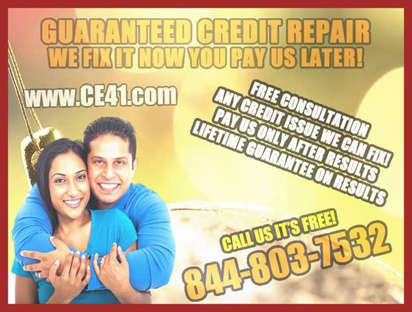 Credit Repair Rapid Completion time Repair NOW Pay 4 it later (8206Credit Repair)