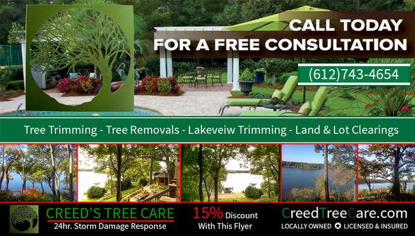 CREEDS TREE CARE SAVE  NOW (Entire Metro Area)