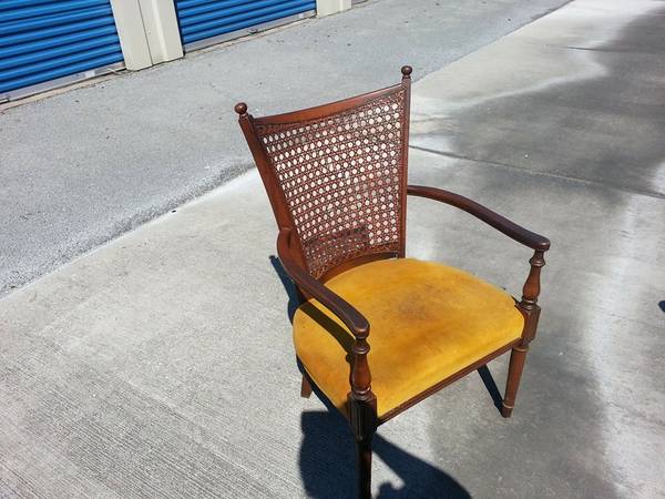 curved back vintage chair estate item