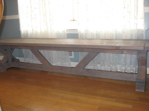 Custom Crafted Farm Rafter Style Bench