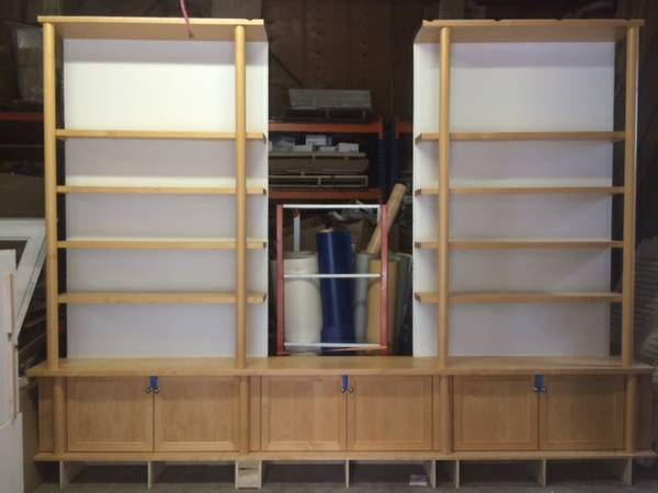 Custom Maple Millwork Bookcases