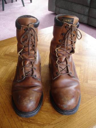 Dark Tan Leather Red Wing Steel