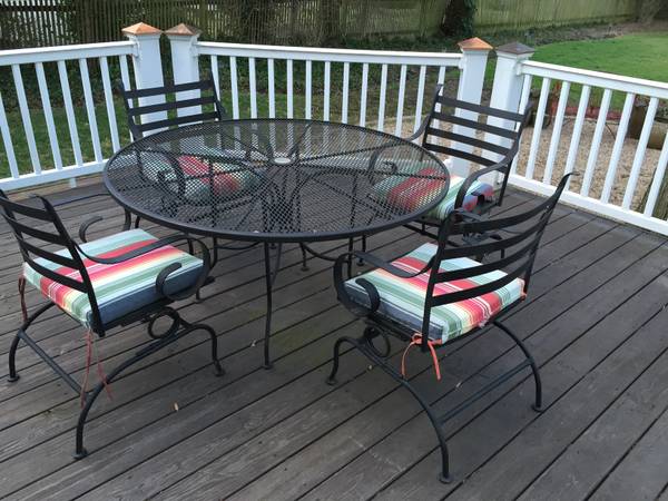 Deck table and chairs