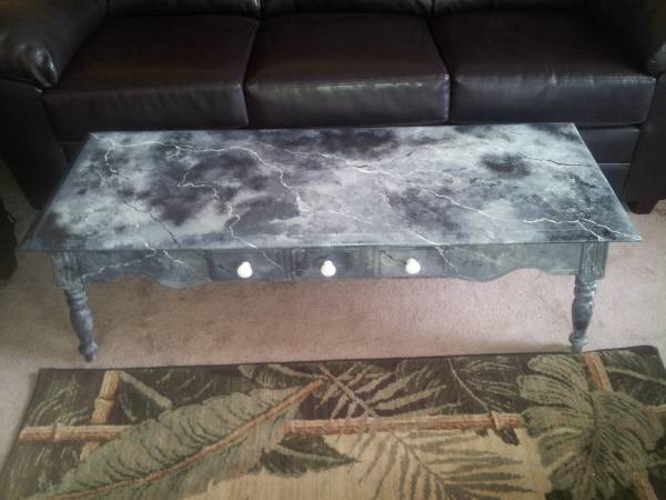 Decorative Black marble effect  coffee table