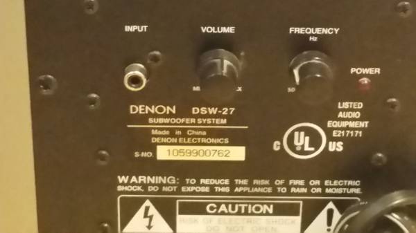 Denon powered sub