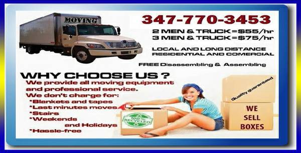 DEPENDABLE MOVERS gtALL NYCgtgtCLICK HERE100042 MEN WITH TRUCK. . .NYC (ere)