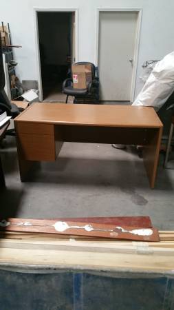 desk 2 draws flat top.