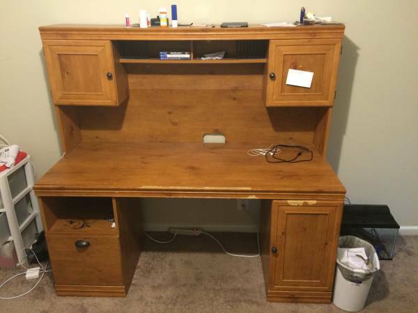 Desk with the hutch