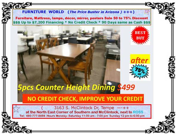 Dining 9892 Table Set 989298929892989298929892 (3163 S. MicClintock Dr., Tempe)