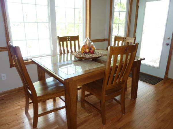 DINING TABLE AND CHAIRS