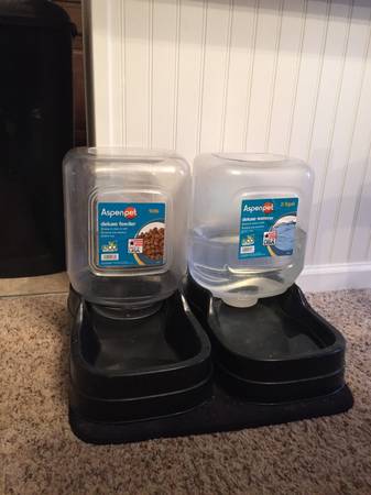 Dog feeder and water feeder for dogs