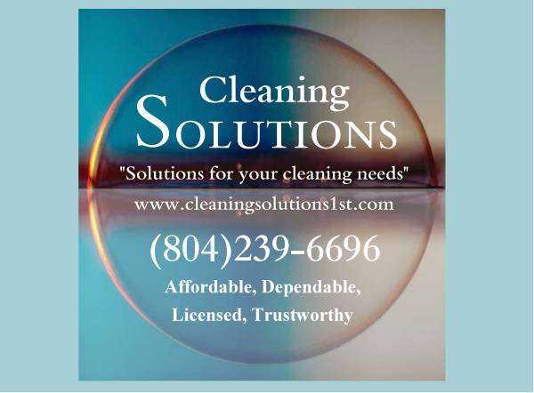 DONT SPEND THE WEEKEND CLEANINGCALL CLEANING SOLUTIONS (ChesterfieldHenricoRichmondSurrounding Areas)