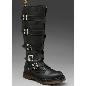 Dr. Martens Womens Size 10 Knee High Phina 5 Buckle StrapBoots