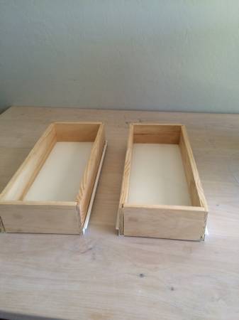 drawer box for bathroom vanity or kitchen set of 2