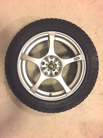 Dunlop snow tires  Enkei wheels