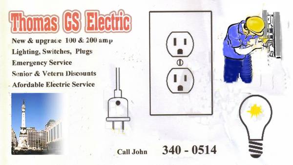 ELECTRICIAN  LOWER Prices (Indy amp Surrounding Area)