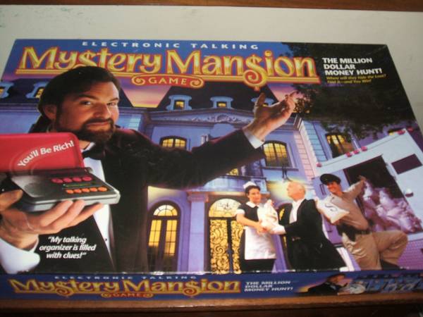 Electronic Talking Mystery Mansion Game 1995 Parker Brothers