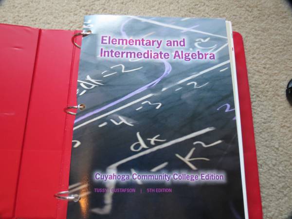 Elementary and Intermediate Algebra College Textbook (looseleaf)
