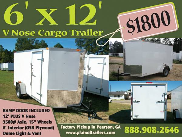 ENCLOSED CARGO TRAILERS 5X8 FOR SALE