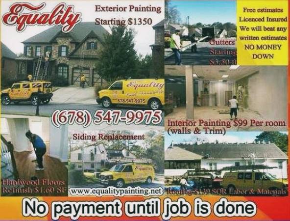 Equality Painters, Painting Roofing Siding (Atlanta)