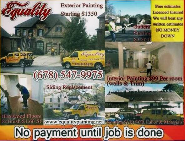 Equality Painters, Painting Roofing Siding services  (Atlanta)