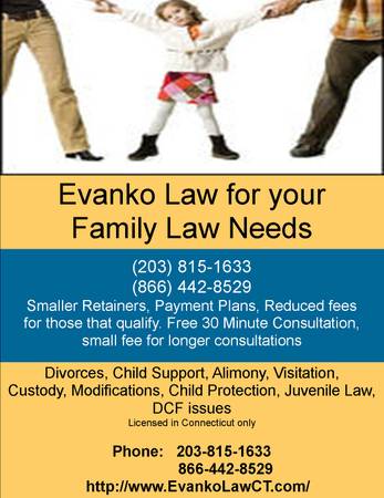 Evanko Law for your Affordable Family Law Needs (Connecticut)