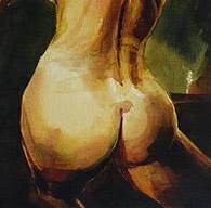 Female Model for Erotic Studies of the Derriere
