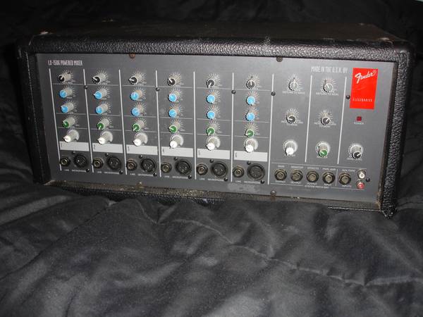 Fender Powered mixer amp amplifier, Made in USA, 6 Channels