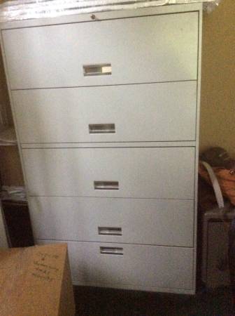 Five Drawer File Cabinet