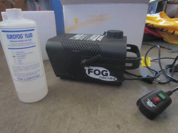 Fog Machine with Fluid Neon Sign Clock Guitar (Andover or Boston)